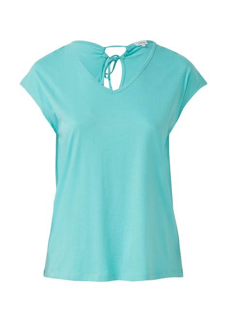 Ärmelloses Relaxed-Fit-Shirt mit Cut-out und Schleife