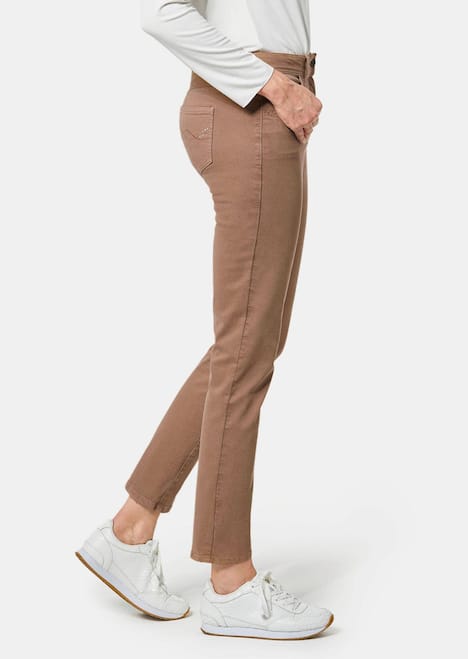 GOLDNER Jeans Jeans met versierde zakken