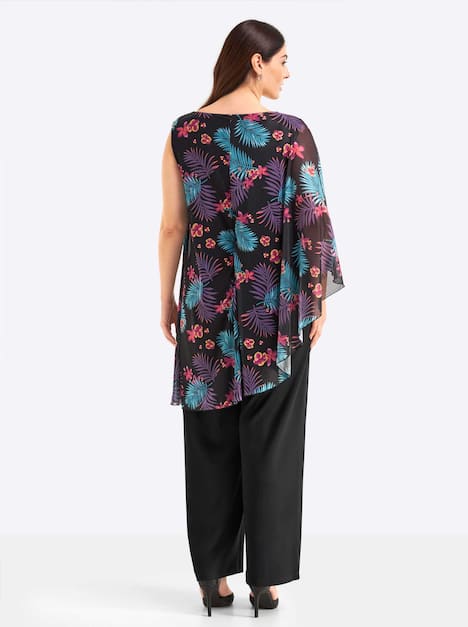 Jumpsuit Ärmellos Ohne Kragen