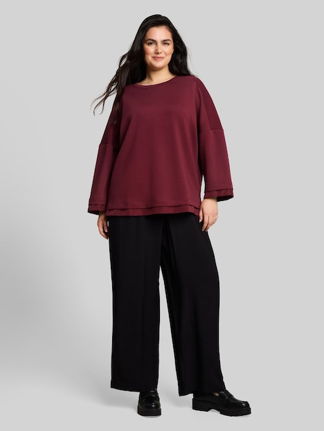 Loose Fit Sweatshirt mit 7/8-Arm