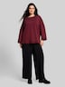 Loose Fit Sweatshirt mit 7/8-Arm