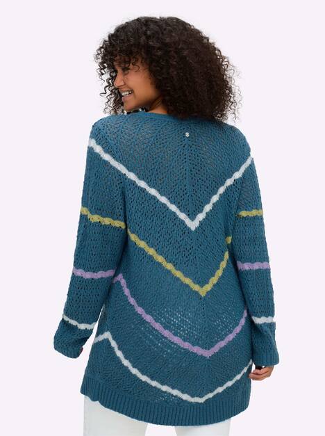 Pullover Langarm Ajour, Zopfmuster Sonstiges Muster Ohne Kragen