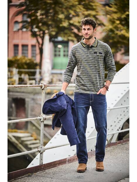 Langarm-Poloshirt VANDOR