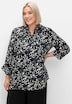 Hemdbluse 3/4-Arm Sonstiges Muster Hemdkragen