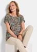 Viskoseshirt mit Muster-Mix