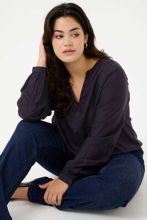 Langarm-Bluse Regular fit