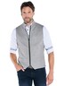 engbers Herren Sakko-Weste aus elastischem Warenmaterial , Silbergrau