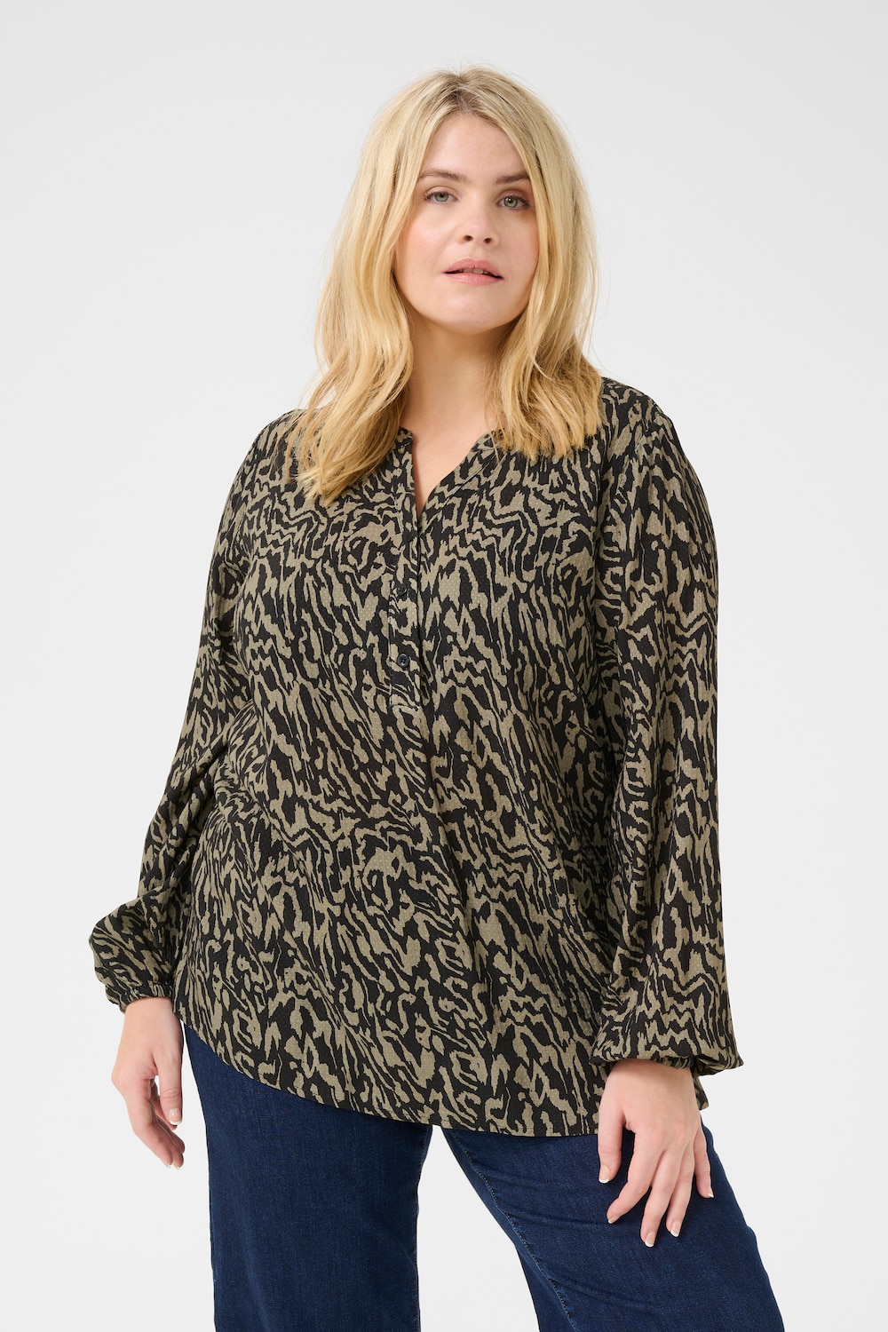 Langarm-Bluse Regular fit