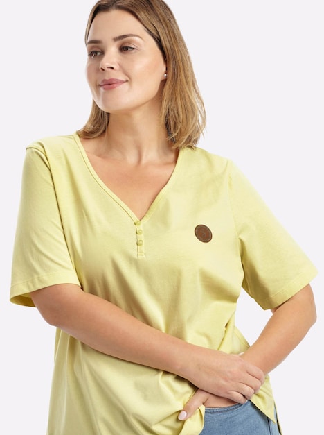 Kurzarm-Shirt Kurzarm Ohne Kragen