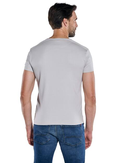 engbers Herren Basic-Shirt My Favorite organic , Silbergrau