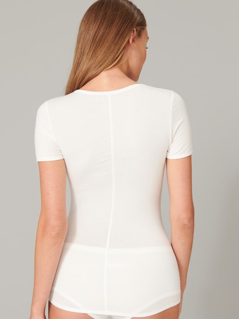 SCHIESSER Damen Shirt 1/2 Arm - naturweiss