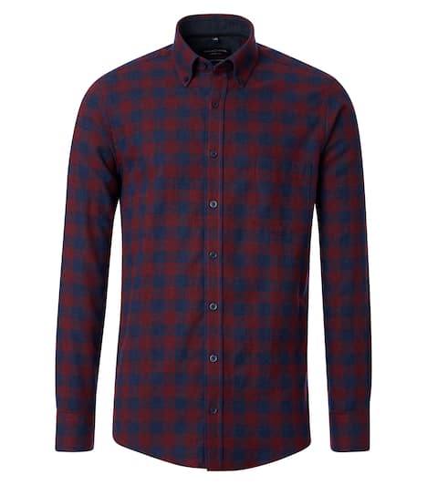 Flanellhemd kariert Casual Fit