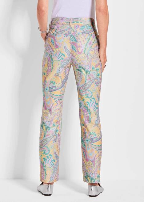 Elegante Hose LOUISA mit Paisley-Muster