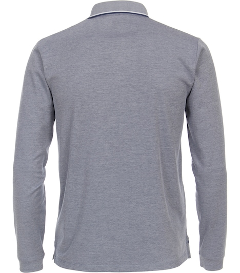 Polo-Shirt Langarm uni