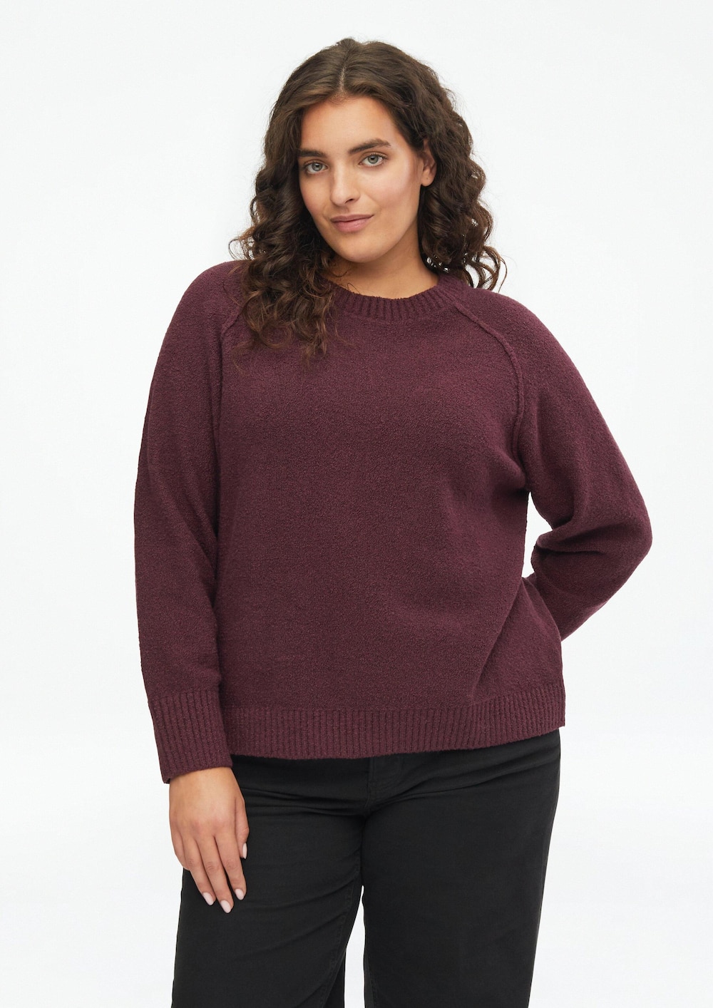 Bouclé-Strickpullover