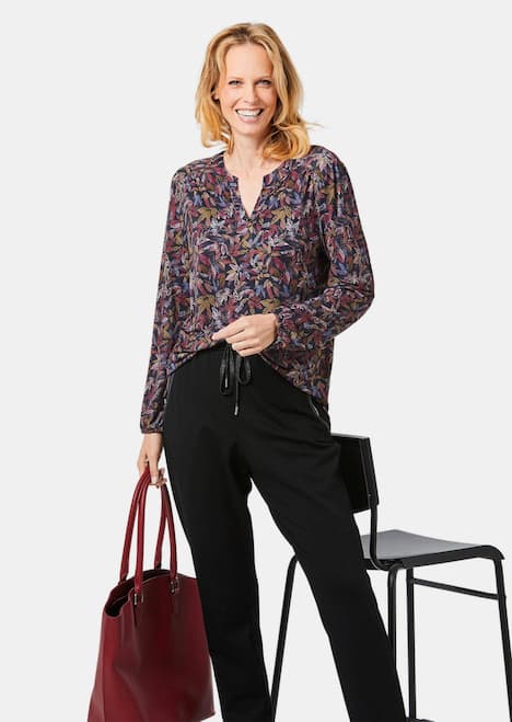 GOLDNER Jersey blouse Blouseshirt in vrouwelijk model