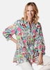 Gedessineerde blouse met exotisch patroon
