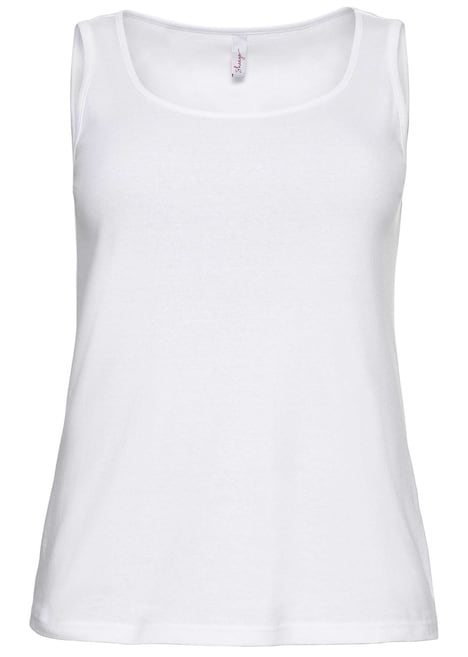 Tanktop Ärmellos Uni Ohne Kragen