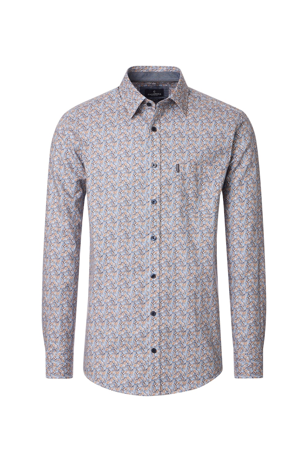 Freizeithemd Langarm Print Casual Fit