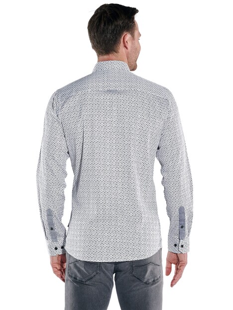 Herren Hemd langarm , Saphirblau