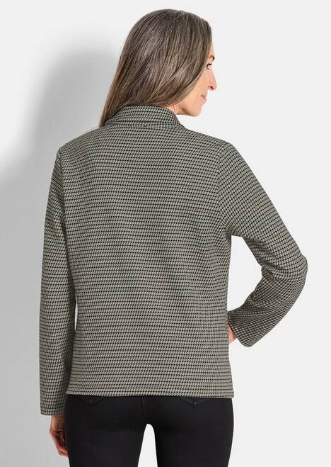 Casual katoenen jasje, pied-de-poule-patroon
