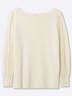 Langarm-Pullover Langarm-Pullover mit Ballonärmeln Langarm Ohne Kragen