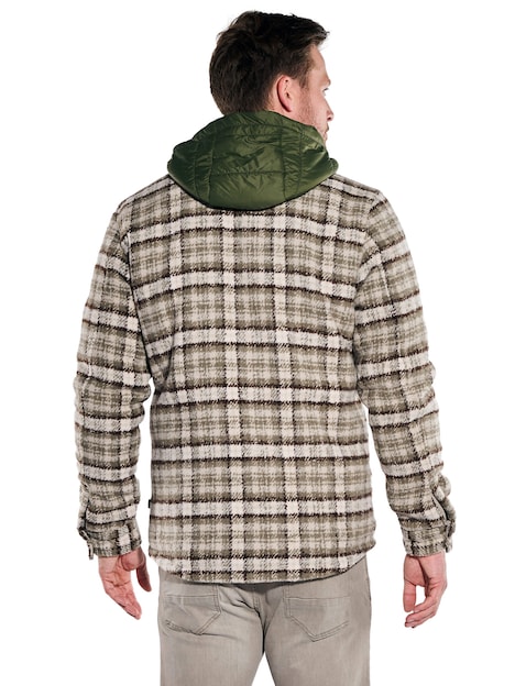 Herren Overshirt-Jacke , Oliv