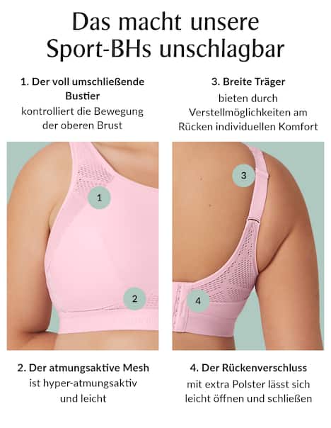 Atmungsaktiver Mesh-Sport-BH