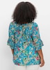 Tunika 3/4-Arm Blumen Ohne Kragen