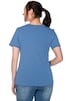 T-Shirt Kurzarm Uni Ohne Kragen