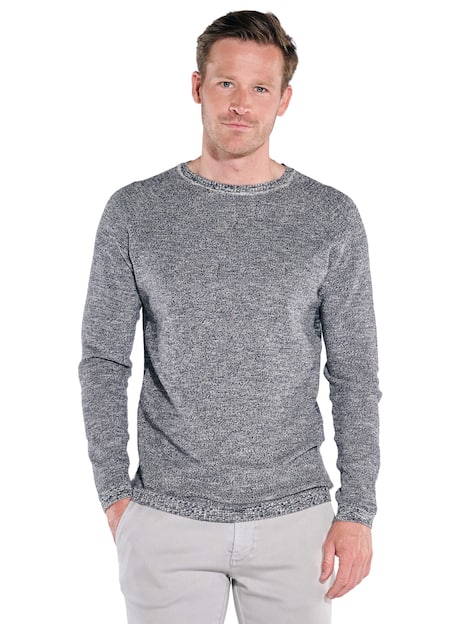 engbers Herren Pullover meliert , Schwarz
