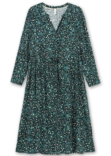 Blusenkleid Langarm Print