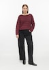 Pullover mit Strukturstreifen