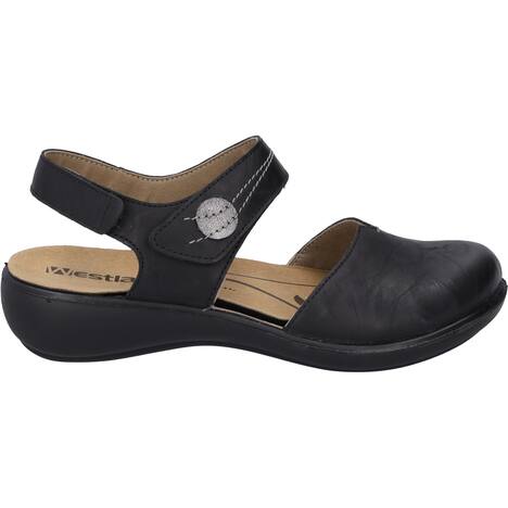 Damen Sandale Ibiza 77, schwarz-kombi