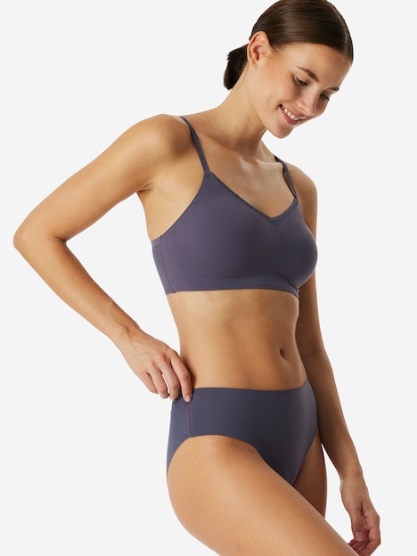 Schiesser Damen Tai-Slip Invisible Soft Lace - indigo