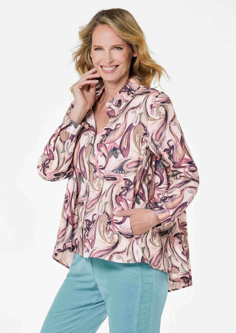 Blusenshirt mit Paisley-Muster