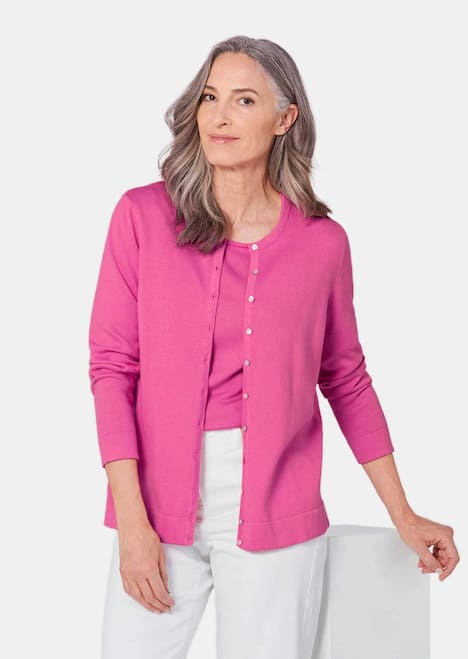 Figurnahes Twin-Set aus Pima-Baumwolle