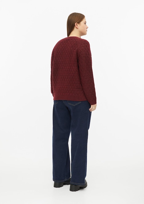 Weicher Pullover mit Strukturmuster