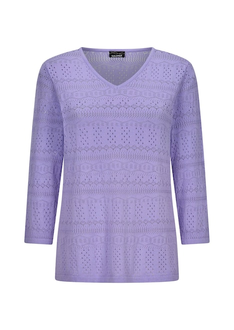 Sommerpullover mit V-Ausschnitt