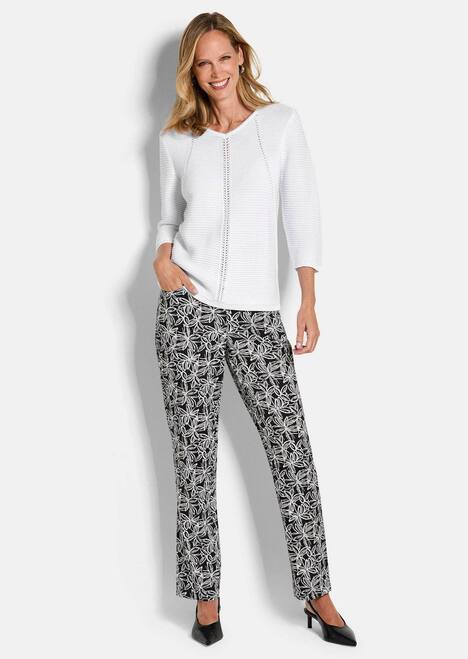 Eleganter V-Ausschnitt Pullover