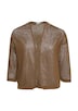 Ajour-Strickjacke mit 3/4-Arm