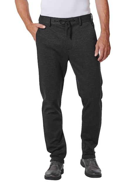 engbers Herren Chino mit Tunnelzug , Anthrazit