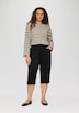 Elastische Capri-Hose aus Baumwoll-Satin