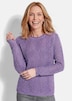 Ajourpullover mit Rundhalsausschnitt