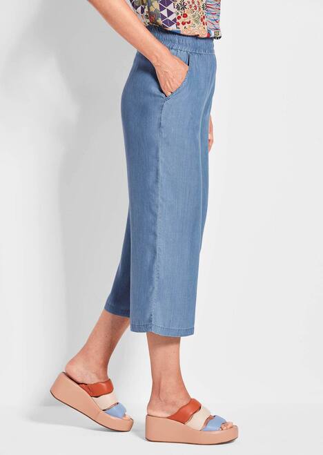 Bequeme Culotte in verkürzter Länge