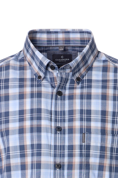 Freizeithemd Langarm kariert Casual Fit