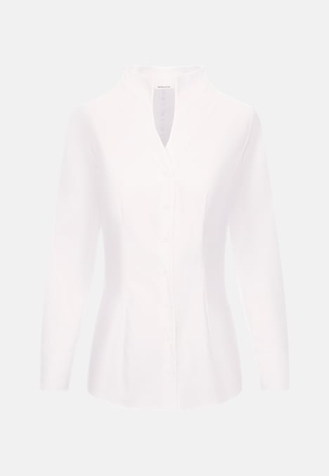 Damen Kelchkragenbluse - Uni