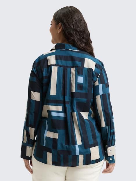 Hemdbluse mit Muster