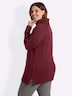 Pullover Rollkragenpullover im Rippstrickmuster Langarm Rollkragen