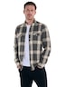 engbers Herren Overshirt kariert , Beige